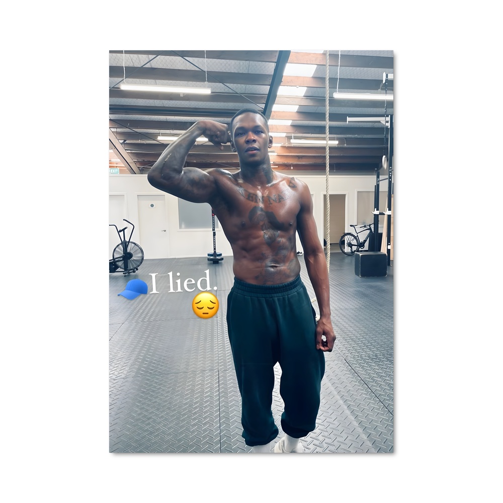 Poster Israel de adesanya
